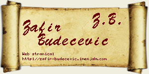 Zafir Budečević vizit kartica